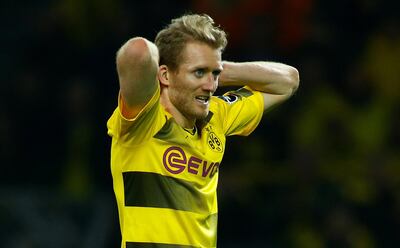Soccer Football - Bundesliga - Borussia Dortmund vs Eintracht Frankfurt - Signal Iduna Park, Dortmund, Germany - March 11, 2018   Borussia Dortmund’s Andre Schurrle reacts               REUTERS/Thilo Schmuelgen    DFL RULES TO LIMIT THE ONLINE USAGE DURING MATCH TIME TO 15 PICTURES PER GAME. IMAGE SEQUENCES TO SIMULATE VIDEO IS NOT ALLOWED AT ANY TIME. FOR FURTHER QUERIES PLEASE CONTACT DFL DIRECTLY AT + 49 69 650050
