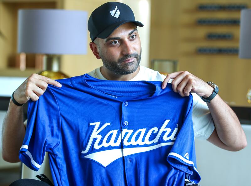 Kash Shaikh, president, chief executive, and co-owner of Baseball United. Victor Besa / The National