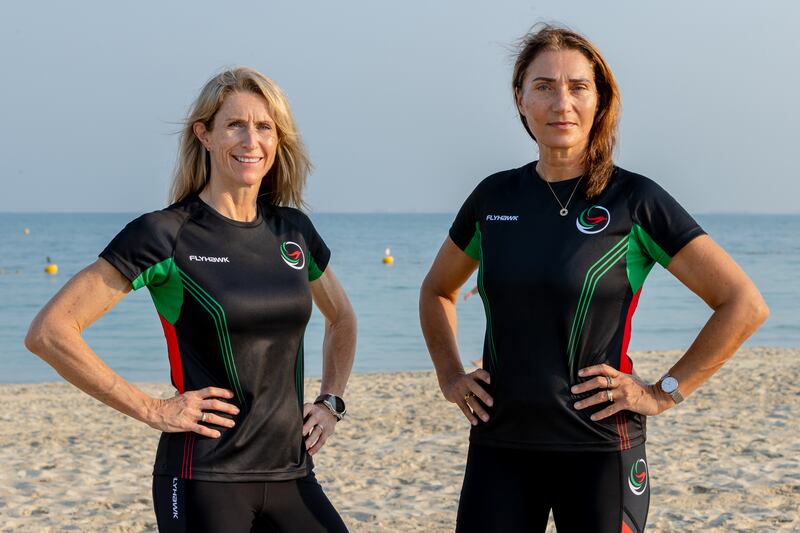 UAE Eyasses head coach Deb Jones, left, and Susanne Skelding, UAE team manager, are confident of a good showing in Gibraltar. Photo: Melissa Lear