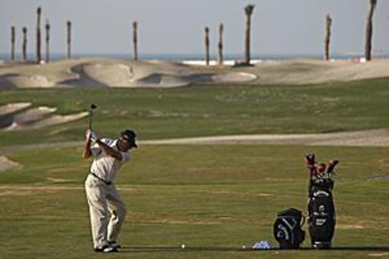 Gary Player also designed the Saadiyat Beach Golf Club, above, which is expected to be opened to the public by the end of the year.