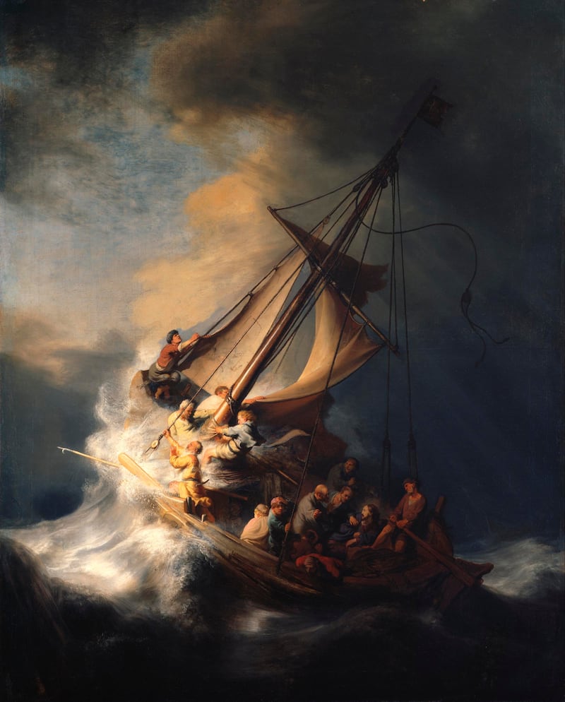 'The Storm on the Sea of Galilee' by Rembrandt. The piece was one of 13 works stolen from a museum in Boston, US, in a $500 million heist. Photo: Commons