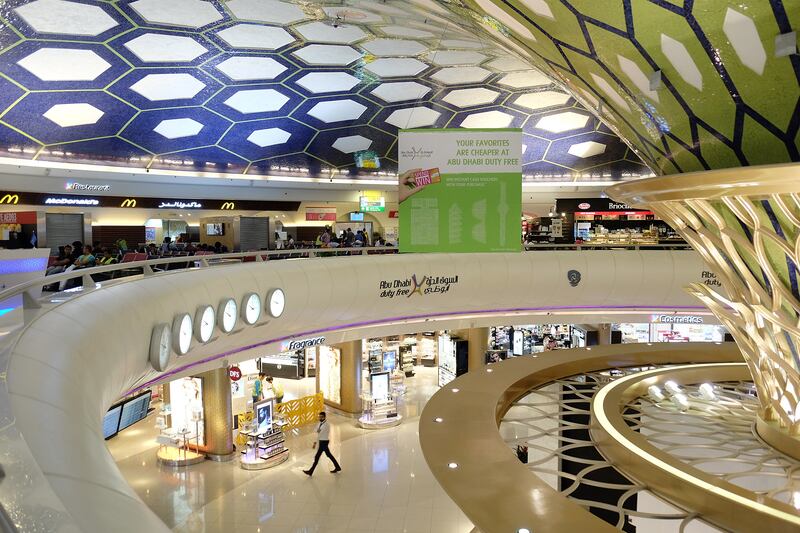 ABU DHABI, UNITED ARAB EMIRATES - - -  June 1, 2016 --- Passengers at Abu Dhabi International Airport can take advantage of Duty Free Shopping at the many shops at the airport. Photo taken on Tuesday, June 1, 2016, in Abu Dhabi.     ( DELORES JOHNSON / The National )  
ID: 78835
Reporter:  none
Section: BZ *** Local Caption ***  DJ-010616-BZ-STOCK-Etihad-78835-027.JPG DJ-010616-BZ-STOCK-Etihad-78835-027.JPGDJ-010616-BZ-STOCK-Etihad-78835-027.jpg