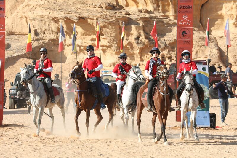'Gallops' has riders from the US, France, Belgium, Italy, Spain, Germany and Switzerland, Indonesia, Japan, Argentina and Denmark taking part, in addition to the Omani-Royal Cavalry team, besides Jordan, the host country.