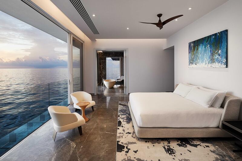 THE MURAKA - Above Ocean - Master bedroom. Photo by Justin Nicholas