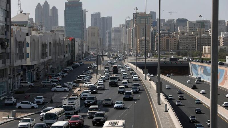 Traffic begins to build as drivers get back to work after the New Year celebrations.