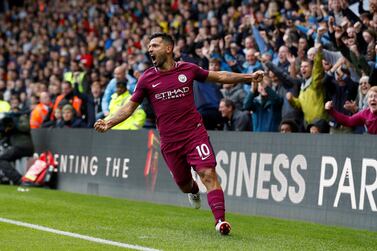 Sergio Aguero is second in Manchester City's all-time goal-scorers list and will inevitably take top spot. Darren Staples / Reuters