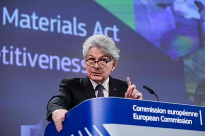 European Commission digital enforcer Thierry Breton said big online platforms cannot behave like they are 'too big to care'. AFP