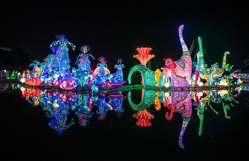 Lights by the lake. Photo: Leslie Pableo / The National