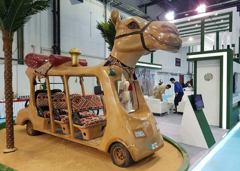 The buggy is solar powered and has been well received by the public in test events at tourist landmarks in Dubai, according to police. It just won’t be used in any high-speed chases anytime soon. Satish Kumar / The National