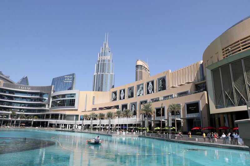 Dubai, United Arab Emirates - Reporter: N/A: Stock. Exterior general views of Dubai Mall. Saturday, February 8th, 2020. Downtown, Dubai. Chris Whiteoak / The National