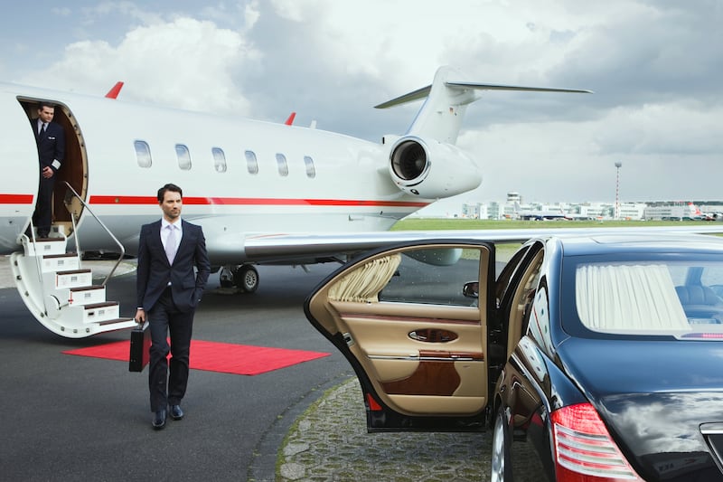 Some European chief executives have made the switch to private jets to avoid the travel disruptions. Getty