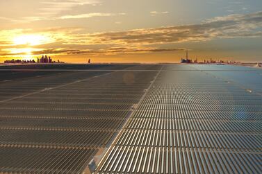 A rendering of the third phase of the Mohammed bin Rashid Al Maktoum solar park in Dubai. Courtesy: Masdar  