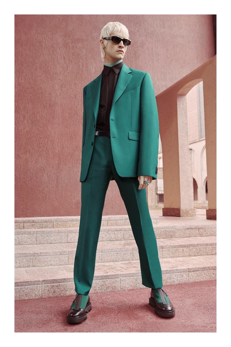 Sharp tailoring and dramatic colours for pre-fall 2020 menswear. Courtesy Givenchy