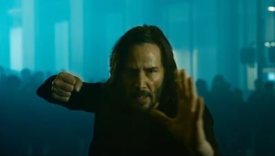 Keanu Reeves reprises his role as Neo in 'The Matrix Resurrections'