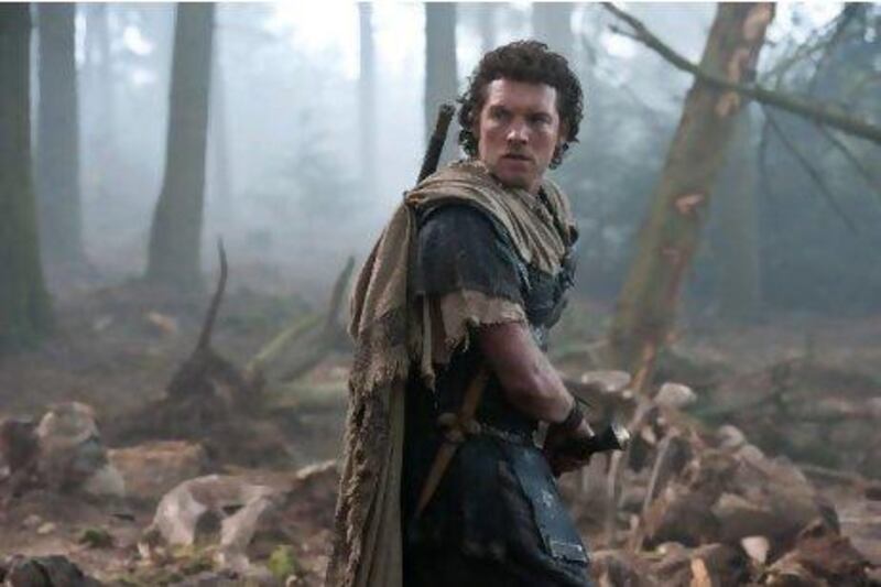 Sam Worthington as Perseus in Wrath of the Titans.