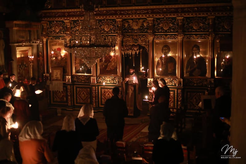 The church has become a sanctuary for Christians during the war. Photo: Greek Orthodox Church of Saint Porphyrius