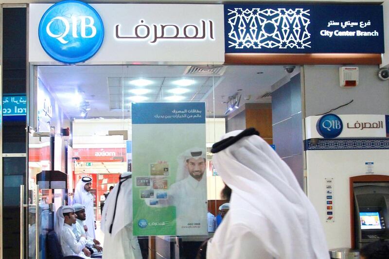 Qatar Islamic Bank's net profit rose 19 per cent to 400 million riyals in the first quarter of this year. Gabriela Maj / Bloomberg