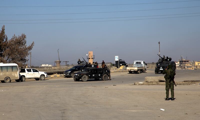 Syria Democratic Forces counter an ISIS siege of Ghwayran jail where a number of prisoners were broken out by the insurgents. EPA