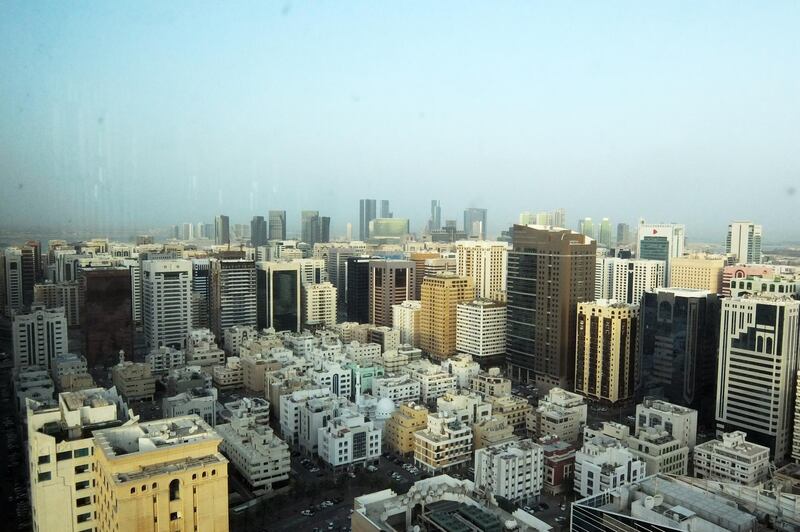 ABU DHABI, UNITED ARAB EMIRATES - - -  10 April 2017 --- View of Abu Dhabi skyline. Photo taken on Monday, April 10, 2017.   (  DELORES JOHNSON / The National  )  
ID: 
Reporter:  None
Section: AL *** Local Caption ***  DJ-100417-BZ-AD Skyline-007.jpg