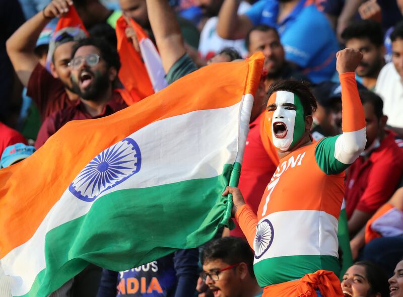 India fans in the stands. Chris Whiteoak / The National