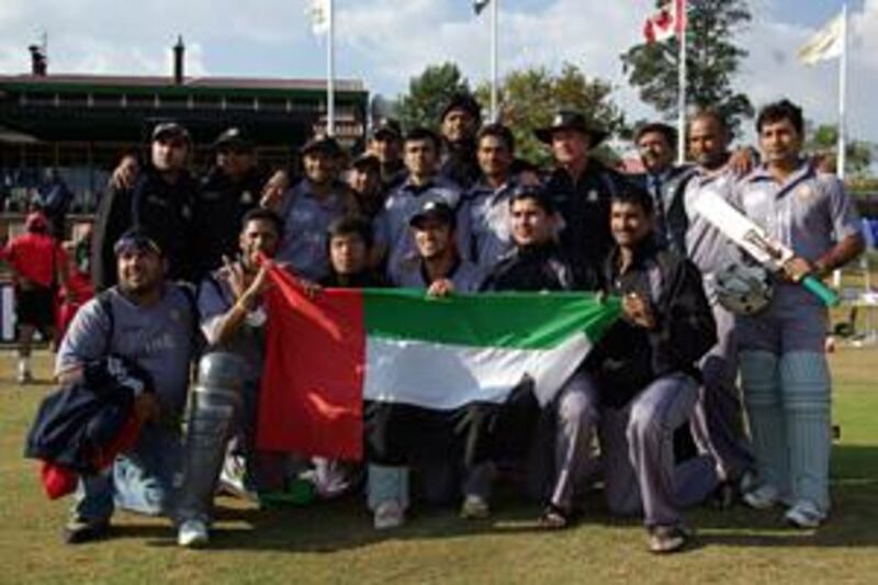 The UAE cricket team fly the national flag today when they play Scotland in a match which could take them to the 2011 World Cup finals and give them full one-day international status.