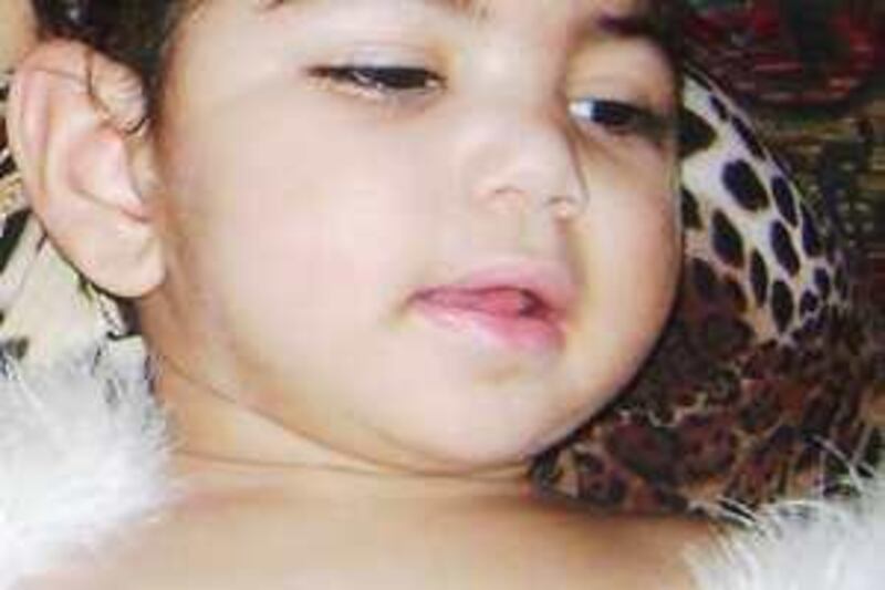 november 11, 2009- provided photo of Ola Aljabiri a child who died  in hospital in abu dhabi 
Courtesy Aljabiri family  *** Local Caption ***  ola.jpg