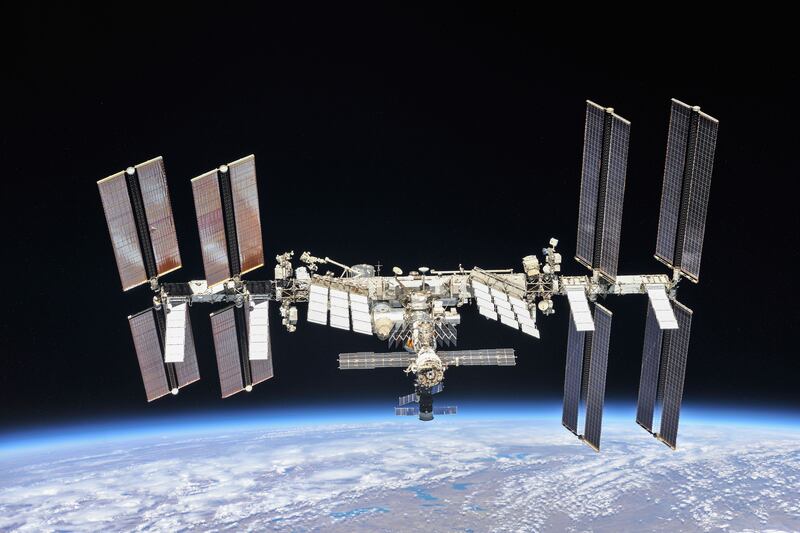 Astronauts on board the International Space Station were forced to take shelter after the missile test created a debris cloud. EPA / Nasa