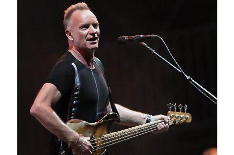 A reader applauds Sting for his performance and politeness during his Abu Dhabi concert last week. Courtesy Flash