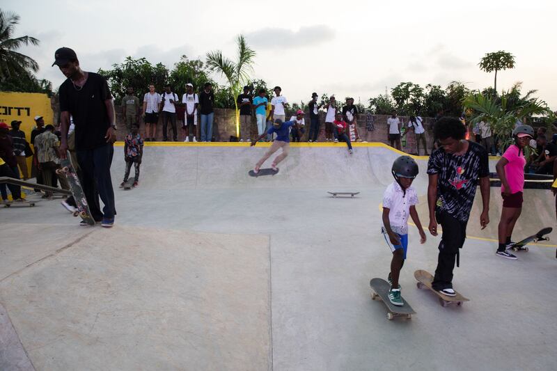 Freedom Skatepark in Accra.