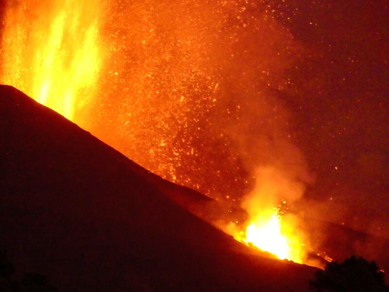 Cumbre Vieja Volcano in La Palma island has erupted again. EPA