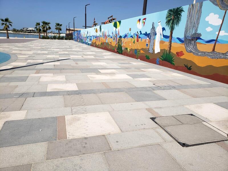 The mural stretches across 56 metres. Courtesy Art4You