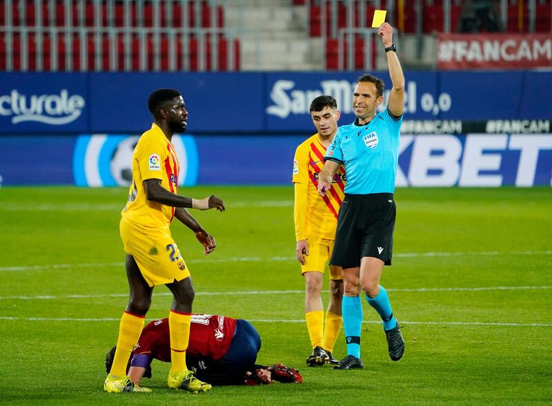 Samuel Umtiti - 6, Made a good block to deny Roberto Torres, but was booked for a foul on the same man after Lenglet’s poor pass. Reuters