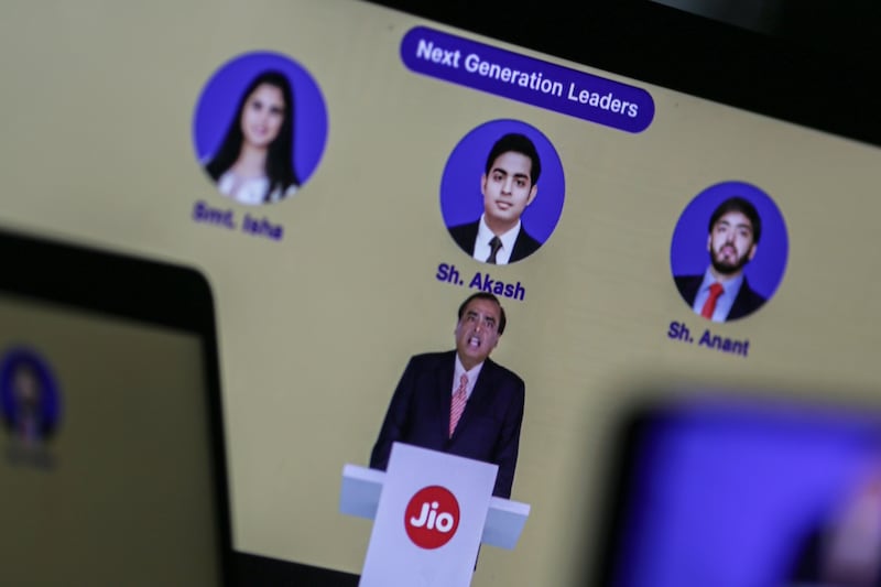 Mukesh Ambani said he will spend the next five years of his chairmanship of Reliance Industries preparing his children to lead the conglomerate. Bloomberg