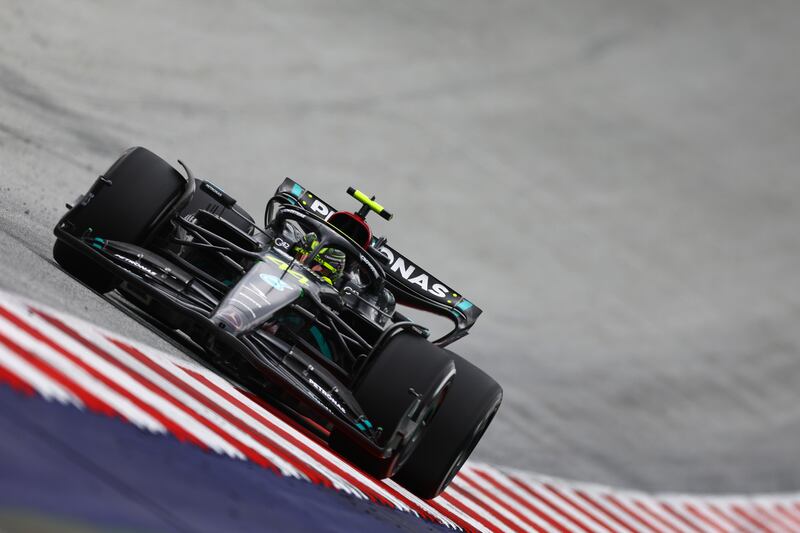 Mercedes driver Lewis Hamilton finished seventh. Getty