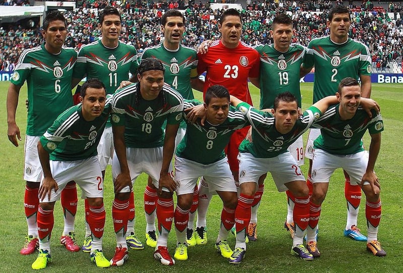 Mexico team photo taken during World Cup qualifying on November 13, 2013. Jose Mendez / EPA