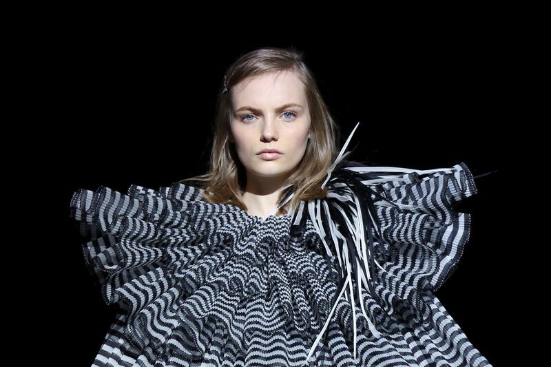 A model presents a creation from the Marc Jacobs collection during New York Fashion Week in New York, U.S., February 13, 2019. REUTERS/Caitlin Ochs