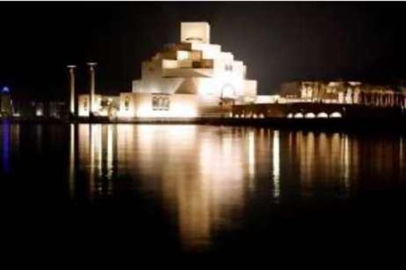 A general view shows the Museum of Islamic Art in Doha, Qatar, Monday, Dec. 1, 2008. Qatar's Islamic museum, designed by the famous American architect I.M. Pei, opened to public on Monday as this tiny, oil-rich nation challenges its Gulf rivals  Dubai and Abu Dhabi  in the quest for international attention and outside investment.(AP Photo/Hassan Ammar) *** Local Caption ***  HAS108_Travel_Trip_Qatar_Islamic_Museum.jpg