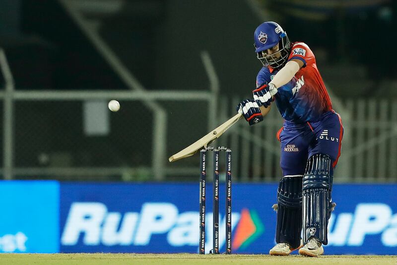 Prithvi Shaw cut loose at the top of the order. Sportzpics for IPL