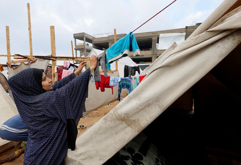 People are facing a deteriorating situation as they have moved from living in concrete houses to camps with tents that lack basic necessities. Reuters