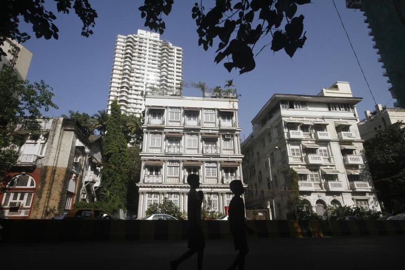 Property prices in Mumbai have soared in recent years because of a shortage of space and high land prices in the overcrowded city. Dhiraj Singh / Bloomberg News