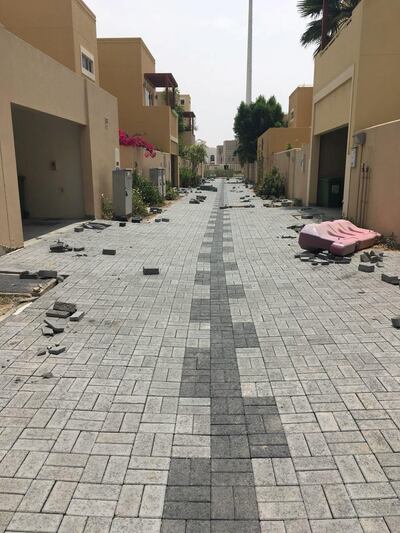 A photo provided by a Raha Gardens resident. Residents say ongoing works have disrupted their community.