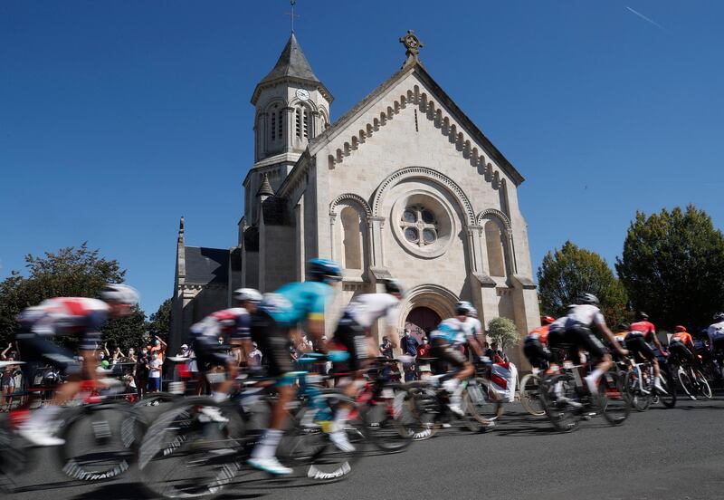 The peloton during Stage 11. Reuters