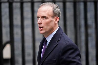 Deputy Prime Minister Dominic Raab, the former foreign secretary, faces claims of a dysfunctional and arbitrary evacuation effort in Afghanistan while he was in charge.  AP