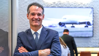 Etihad Airways chief executive Antonoaldo Neves at Arabian Travel Market in Dubai. Victor Besa / The National