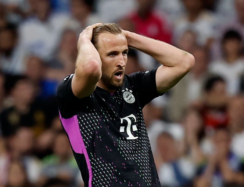 Harry Kane's last chance of winning a trophy this season at Bayern Munich was dashed by Real Madrid on Wednesday. Getty