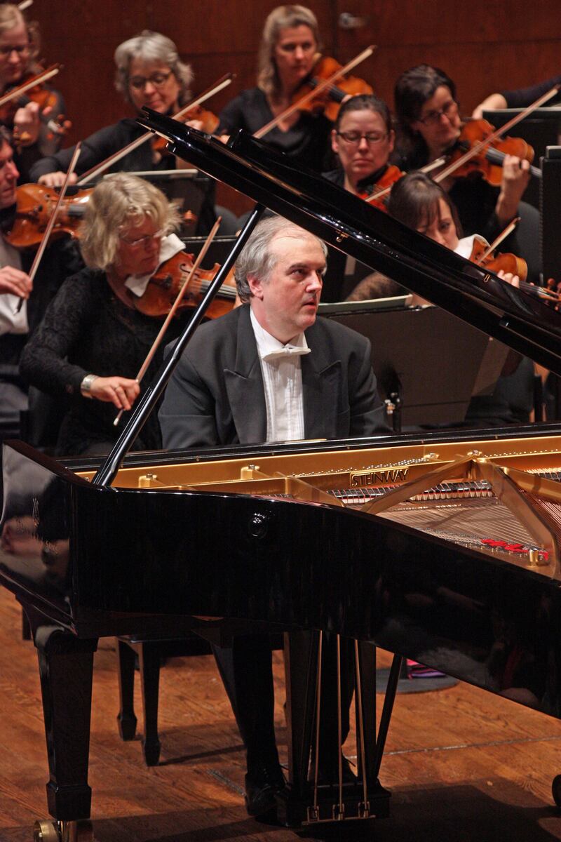 Rotterdam Philharmonic Orchestra performing at Avery Fisher Hall on Sunday afternoon, February 22, 2015.This image:Nicholas Angelich performing Brahms's "Piano Concerto No. 1" with the Rotterdam Philharmonic Orchestra led by Yannick Nezet-Seguin.(Photo by Hiroyuki Ito/Getty Images)
