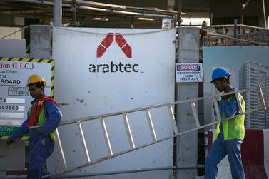 Arabtec said it is seeking an adviser to assist in debt restructuring after reporting a loss in thr first-half. Silvia Razgova / The National