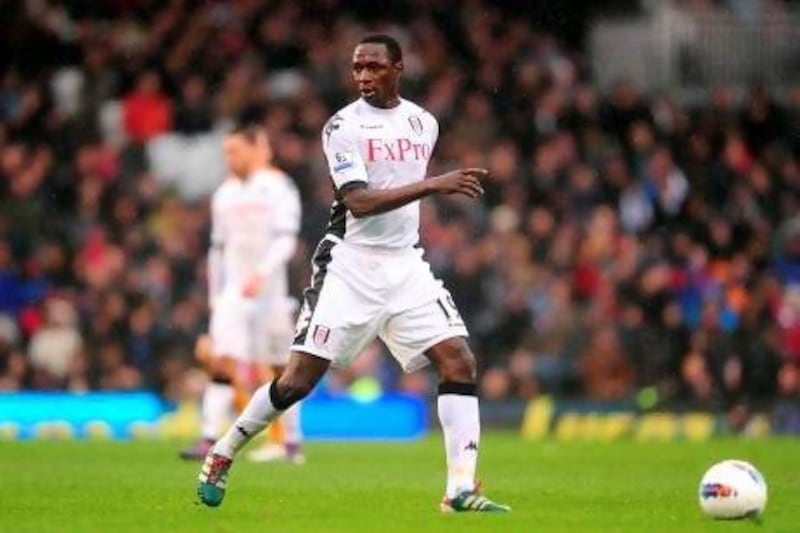 Mahamadou Diarra enjoyed a successful debut in Fulham colours on Sunday as the club beat Wolverhampton Wanderers 5-0. Adam Davy / PA