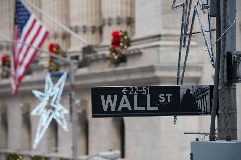 The New York Stock Exchange on January 2, 2018 in New York. 
Wall Street opened 2018 on a winning note Tuesday, bidding Nasdaq to its first-ever close above 7,000 points following a rally in technology shares. At the closing bell, the tech-rich Nasdaq Composite Index had jumped 1.5 percent to end the first session of the year at 7,006.90. The S&P 500 also notched a fresh record, gaining 0.8 percent to close at 2,695.79, while the Dow Jones Industrial Average rose 0.4 percent to 24,824.01, about 13 points below its all-time record.
 / AFP PHOTO / Bryan R. Smith