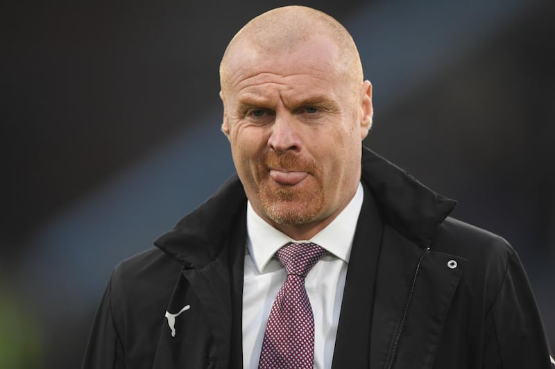 BURNLEY, ENGLAND - DECEMBER 26:  Burnley manager Sean Dyche reacts during the Premier League match between Burnley FC and Everton FC at Turf Moor on December 26, 2018 in Burnley, United Kingdom.  (Photo by Stu Forster/Getty Images)
